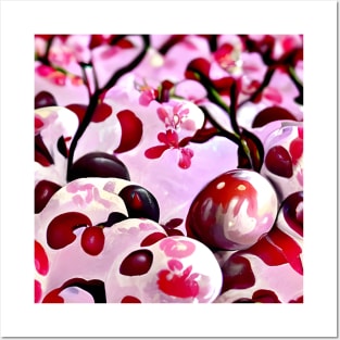 Abstract Cherries Posters and Art